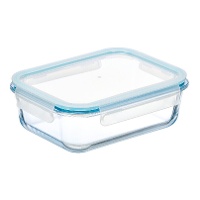 Tupper retangular de vidro borossilicato 1,5 L