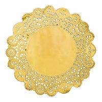 Individual dourado de 35,5 cm - 50 unidades