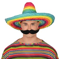 Chapéu mexicano multicolorido