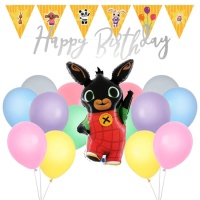 Pack Decoração Festa Bing - 23 Peças