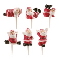 Pai Natal Picks 7,5 cm - Dekora - 144 unidades