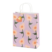 Saco de oferta de flores pintadas 32 x 24 x 10 cm - 1 unidade