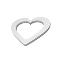 Figura de esferovite em forma de coração 50 x 57 cm