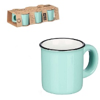 Caneca de 100 ml lisa com borda - 6 serviços