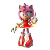 Figura para bolo de Amy Rose de 8 cm