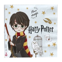 Guardanapos compostáveis Harry Potter 16,5 x 16,5 cm - 20 peças