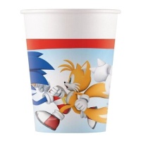 Copos Sonic The Hedgehog 200 ml - 8 unid.