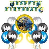 Pacote de decoração de festa Batman - 18 peças