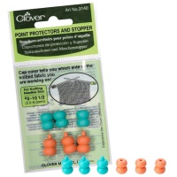 Tampas de proteção e retenção de agulhas para agulhas de 2 a 6,5 mm - Clover - 6 pcs.