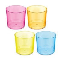 Copos de plástico de 330 ml cores mojito - 10 unidades