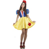 Fato de princesa da floresta com calção de maçã para mulher
