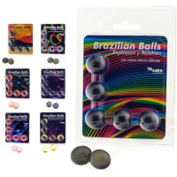 Bolas brasileiras com gel de efeito vibratório excitante - Taloka - 5 bolas