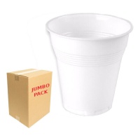 Copos de plástico brancos de 80 ml - 2880 unid.