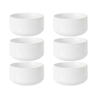 Taça redonda de porcelana empilhável 0,35 L - 6 unid.