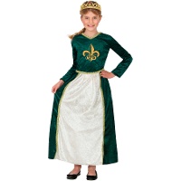 Traje medieval verde Fiona infantil