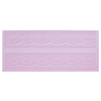 Molde de silicone retangular com duas bordas de 39,2 x 16,7 cm - Artis decor