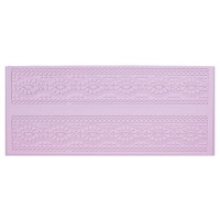 Molde rectangular de silicone com duas bordas 39,2 x 16,7 cm - Artis decor