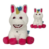Peluche unicórnio sinistro de 25 cm