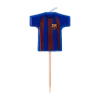 Velas em forma de camisolas do FC Barcelona - 5 unidades