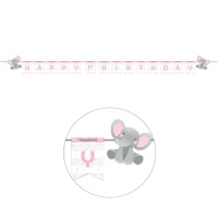 Grinalda de Elephant Baby Girl de 2,49 m
