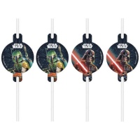 Palhinhas Star Wars Galaxy 22cm - 4 peças