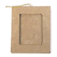 Moldura rectangular em papel maché pendente 9 x 7 cm - Innspiro