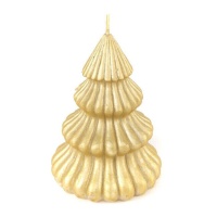 Vela dourada de 12 cm para árvore de Natal