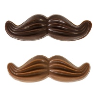 Bigodes de chocolate preto e de leite sortidos - 108 unidades