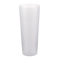 Copos de plástico transparente para tubos de 300 ml - 10 unid.