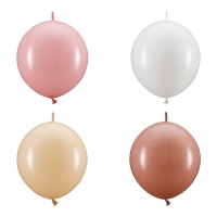 Balões de ar quente de 33 cm em cores quentes - 20 unidades