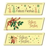 Sinal de Boas Festas em chocolate branco - 66 unid.