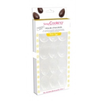 Molde para ovos de chocolate 27 x 13,5 x 3 cm - Scrapcooking - 12 cavidades