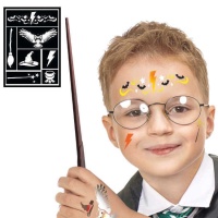 Modelo de maquilhagem do mágico Harry para crianças
