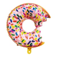 Balão Donut com cores a morder 73cm