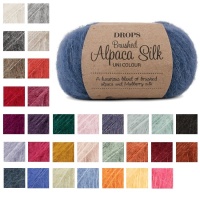 Seda de alpaca escovada 25 gr - Gotas