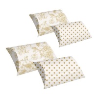 Caixa de oferta 11,5 x 7 x 16 cm Coleção Ouro - Dcasa - 4 unidades
