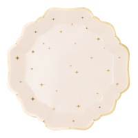 Pratos de estrelas Vintage de 21 cm - 6 unidades
