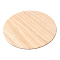 Disco de madeira 20 x 0,5 cm - 1 unid.