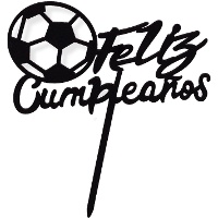 Topper para bolo de Feliz aniversário Futebol