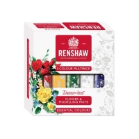Conjunto de 500 g de pasta de flores e pasta de modelagem colorida - Renshaw