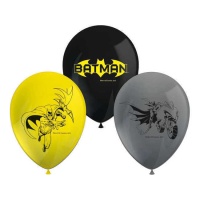 Balões de látex Batman 30 cm - Procos - 8 unid.