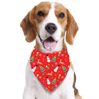Cachecol de Natal vermelho para animais de estimação