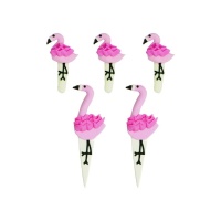 Figuras de açúcar de Flamingos - Decora - 5 unidades