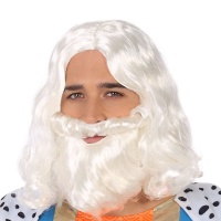Peruca com barba branca