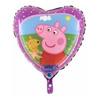 Balão coração de Peppa Pig de 46 cm - Grabo