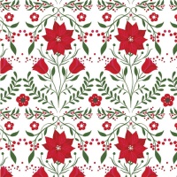 Tecido de algodão Xmas Flowers - Katia