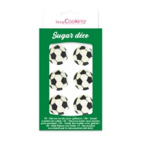 Figuras de bolas de futebol em açúcar - Scrapcooking - 6 unid.
