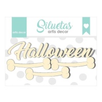 Halloween Chipboard e Ossos - Artis decor - 4 unidades