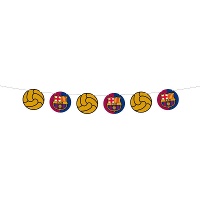 Bandeirola com escudo do FC Barcelona