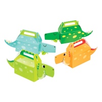 Caixa de festa Dino para criança - 4 peças